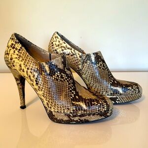 Stuart Weitzman snakeskin ankle boots